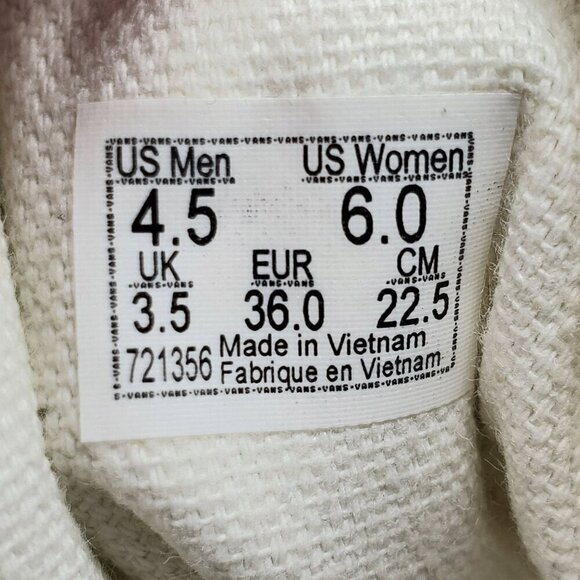 Vans‎ Old Skool Confetti Checkerboard Glitter Shinny Sneakers Shoes Size 4.5 - Picture 8 of 10